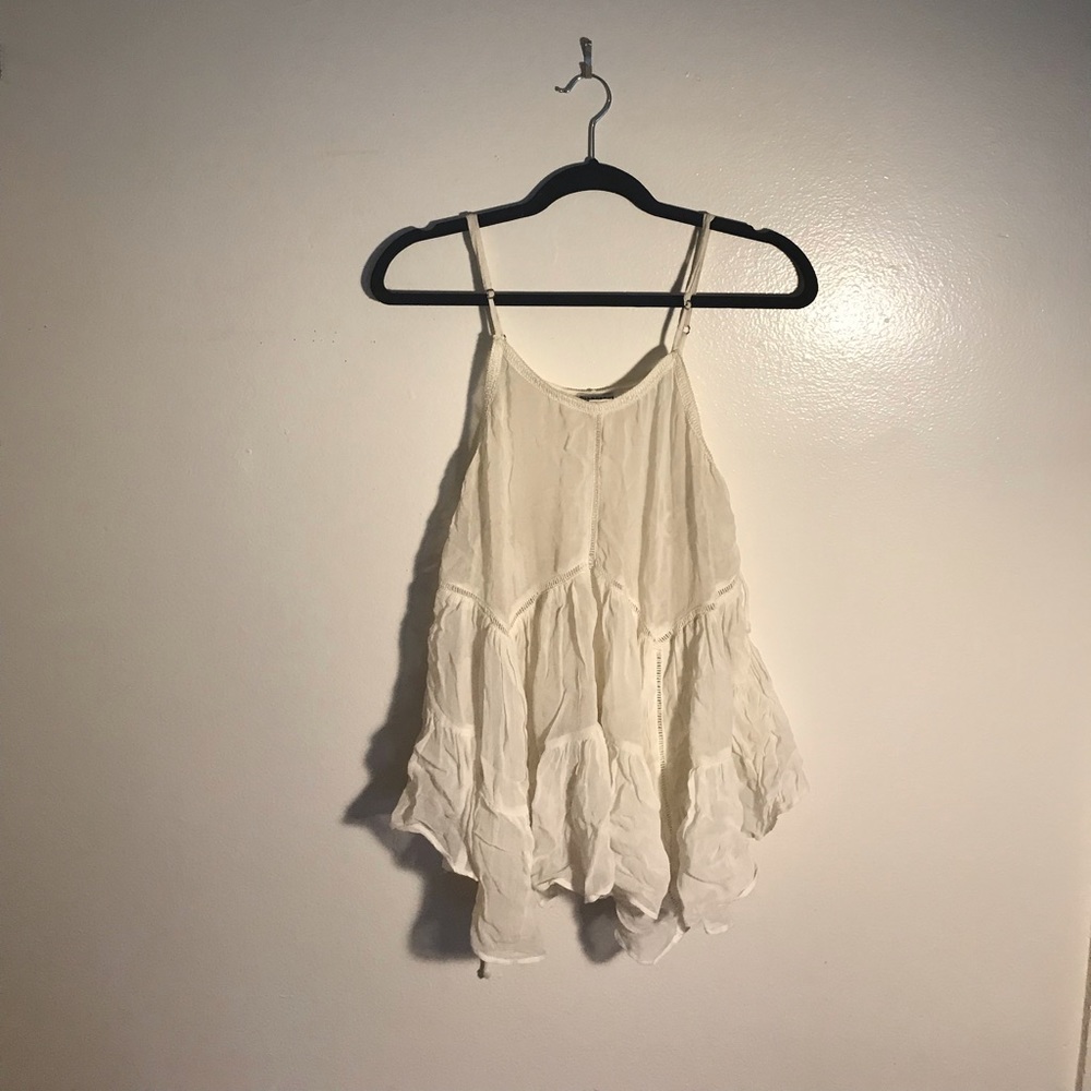 Flowy White Blouse with Side Ties